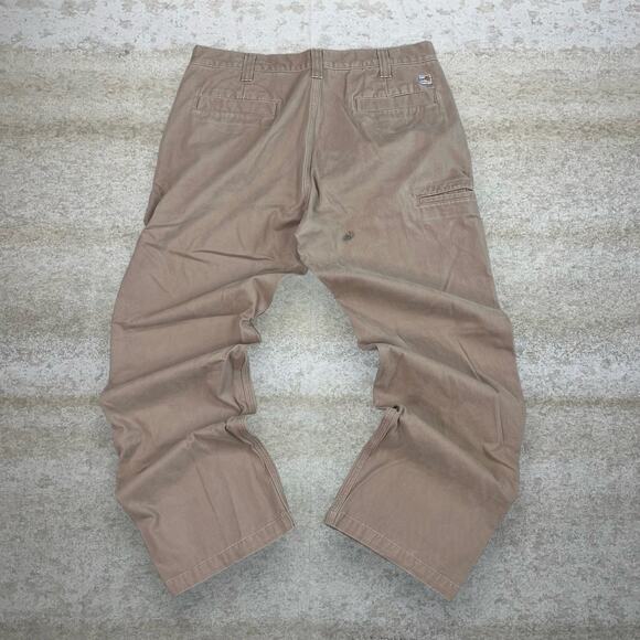 Vintage 90s Carhartt Carpenter Pants 38x32 Baggy Camel Tan Canvas Dungarees